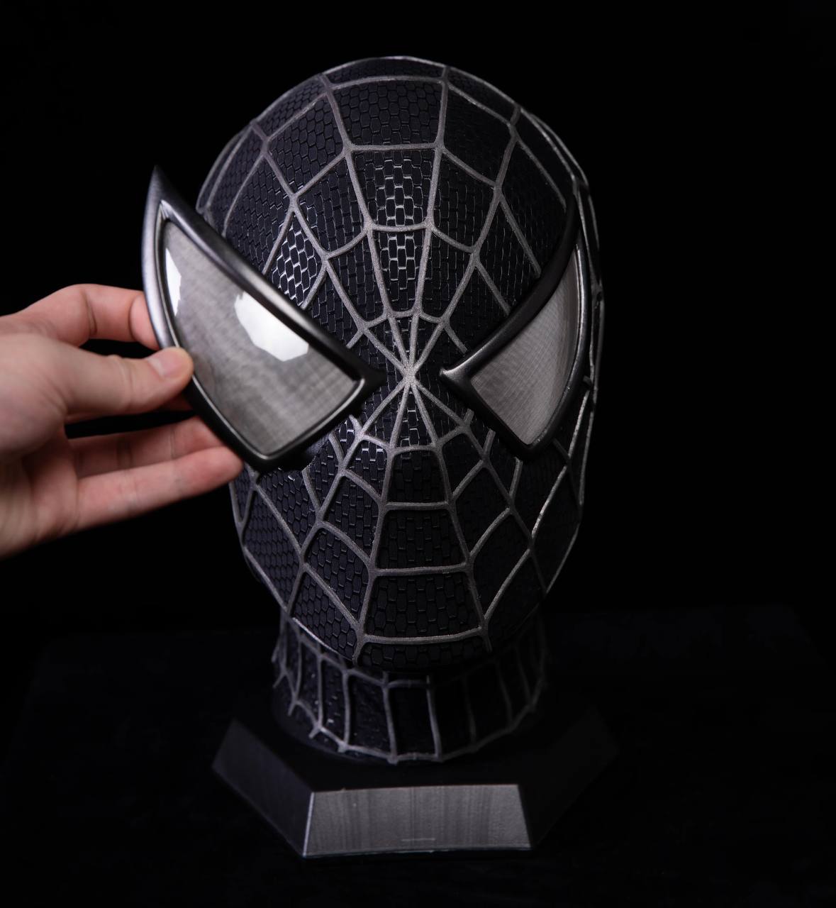 Spider Man Premium Coseplay Mask with Hard Face Shell and Magnetic Lenses